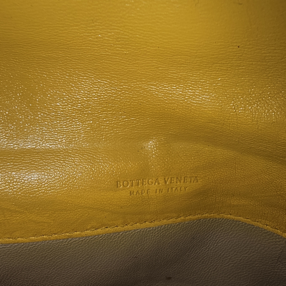 Bottega Veneta Yellow Woven Leather Clutch Continental Wallet - Picture 14 of 15